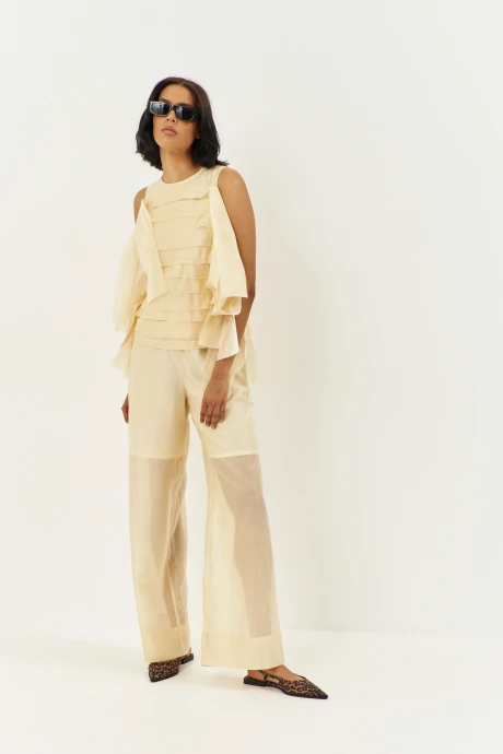 Брюки *Распродажа FLAIM 2005 желтый_сливочный #1