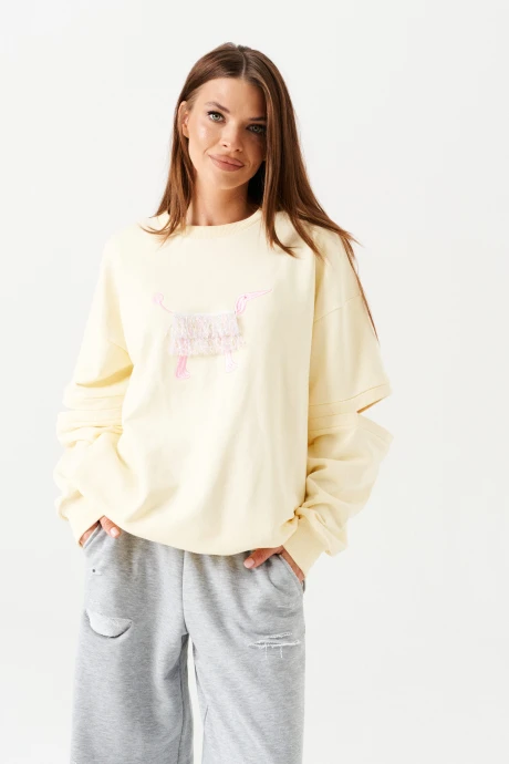 Джемпер (кофта) ELLETTO LIFE 3895 желтый #1