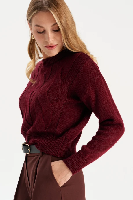 Джемпер (кофта) Romgil РВ0301-ШЕ5 бордовый #1