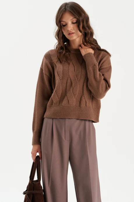 Джемпер (кофта) Romgil РВ0301-ШЕ5 коричневый #1
