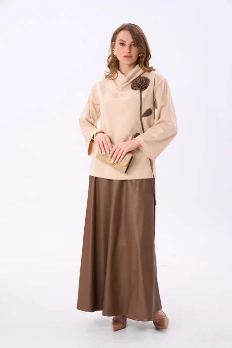 Джемпер (кофта) NikVa 923-5 капучино и шоколад #1