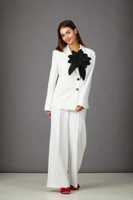 Брючный костюм Rosheli 1156/3 молочный двойка #1