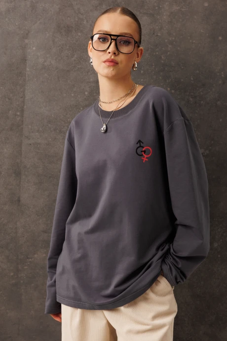 Джемпер (кофта) GO F1101VM/30-03 графит #1