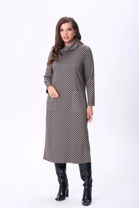 Платье TVIN 7883 беж+черный #1