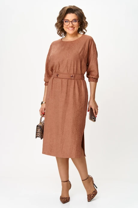 Платье VIPPRIMO 124 бежево-коричневый #1