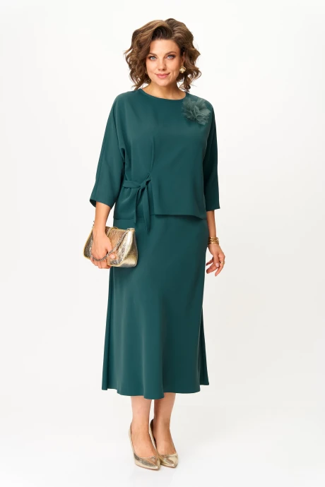 Юбочный костюм СлавияЭлит 554 двойка изумруд #1