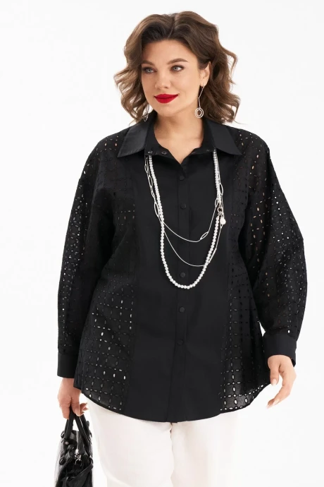 Рубашка *Распродажа Almirastyle 452 черный #1