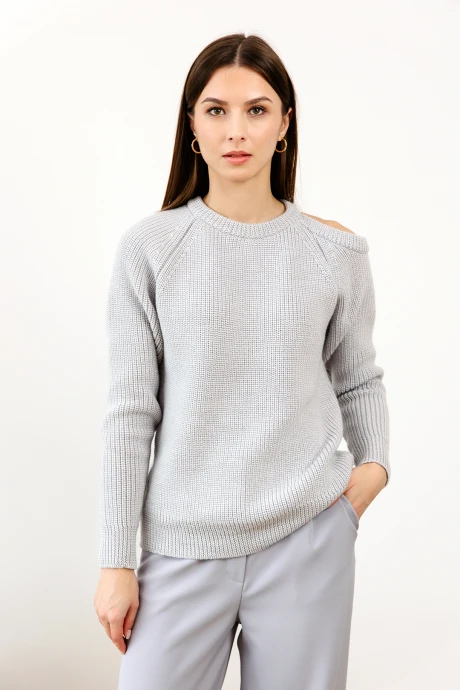 Джемпер (кофта) Romgil РВ0125-ШЕ5 светло-серый #1