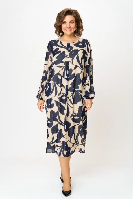 Платье Карина Делюкс 1374 синий #1