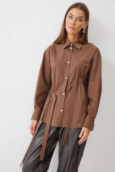 Блузка Люше 4190 коричневый #1
