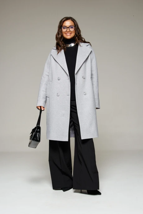 Пальто Beautiful&Free 7020 светло-серый #1