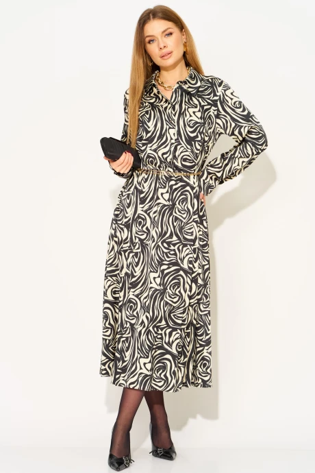 Платье LAIKONY 943 черно-белый #1