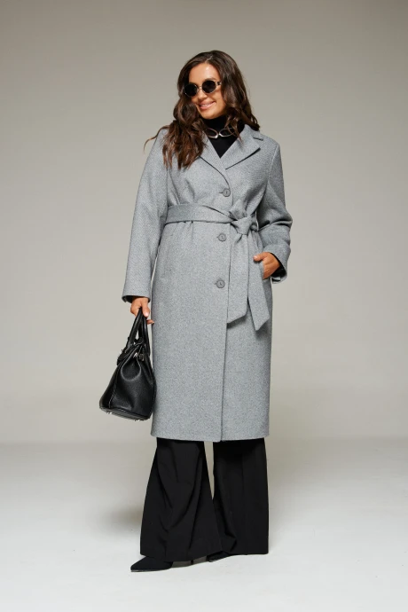 Пальто Beautiful&Free 7022 серый #1