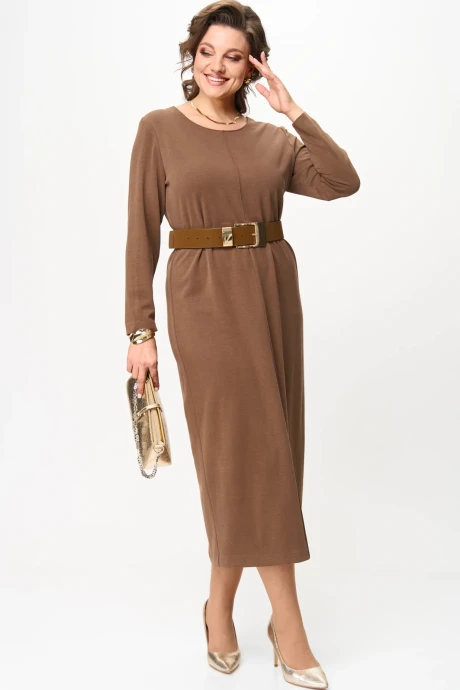 Платье Карина Делюкс 1388 коричневый #1