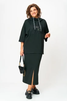 Юбочный костюм Michel Chic 1438 изумрудный двойка