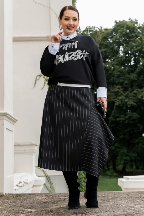 Юбочный костюм ADARIN A-42 тройка черный #1