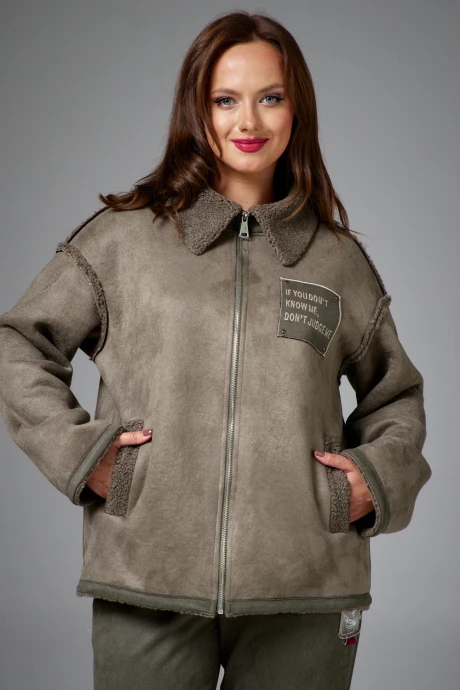 Дубленка AVE RARA 1067 Оливковый #1