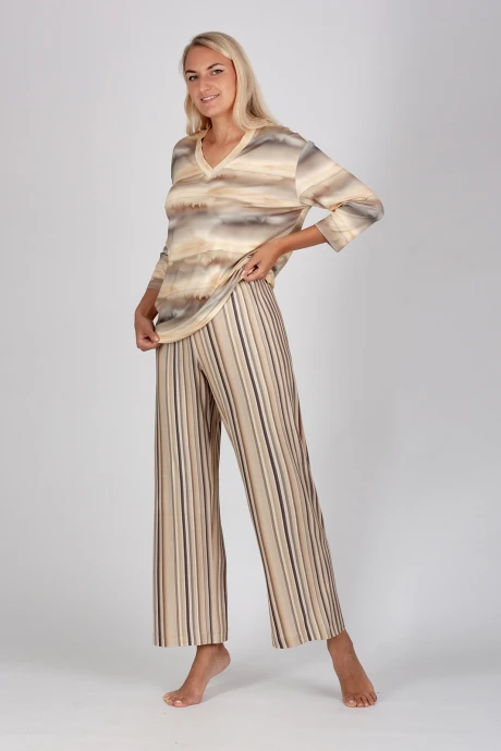 Пижама Belarusachka С5576В полоска / дюна #1
