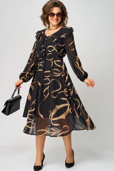 Платье EVA GRANT 7297В принт_ленты #1