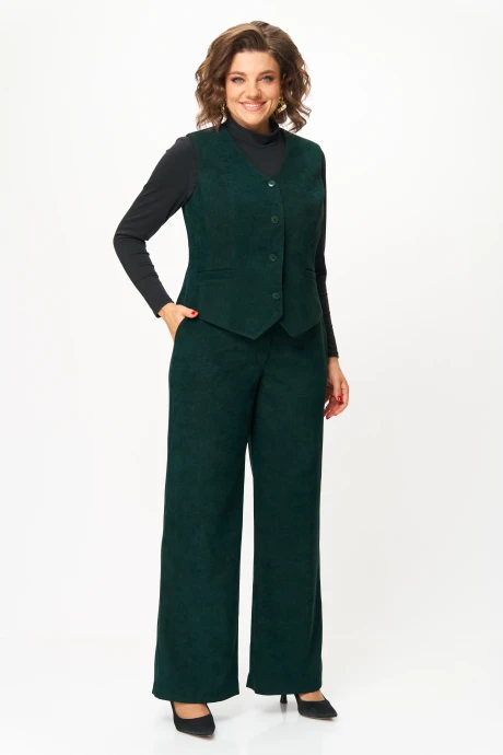 Брючный костюм Anastasia Mak 1300 зелёный двойка #1