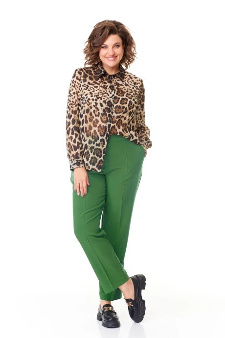 Блузка Карина Делюкс 1277Б анималистичный_принт #1