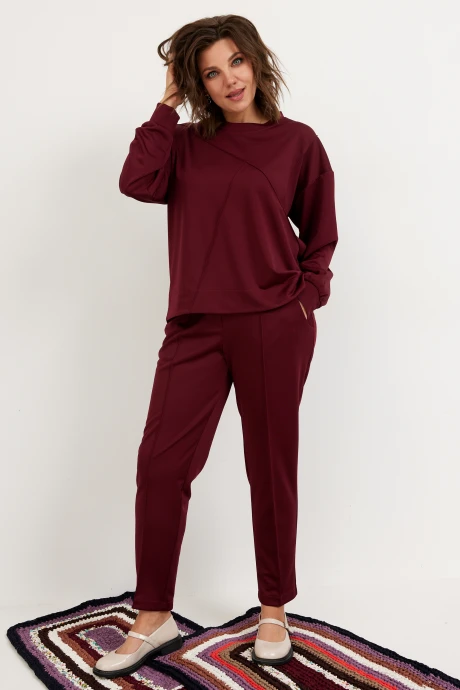 Брючный костюм BegiModa 3100 вишня #1
