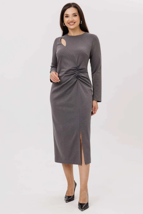 Платье MisLana 1231 серый #1