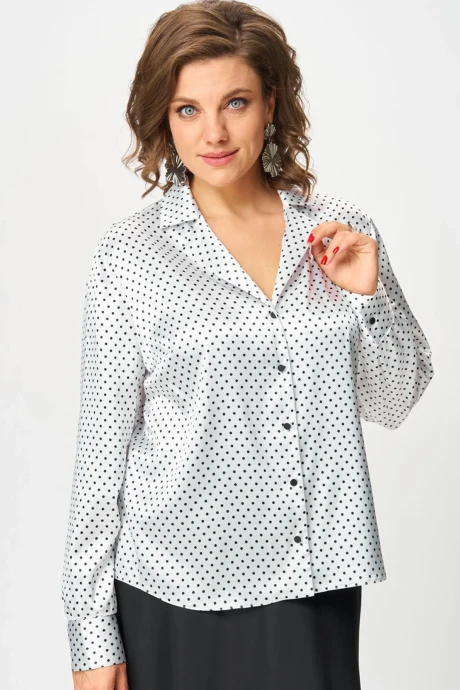 Блузка Svetlana-Style 2173 белый_горох #1