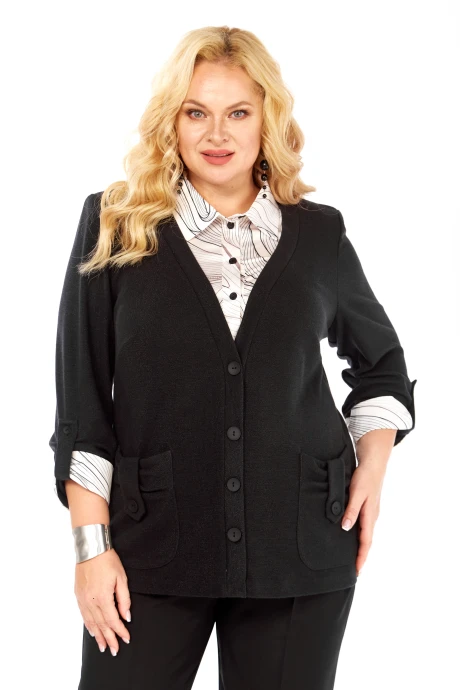 Рубашка Элль-стиль А- 541/10 черный #1