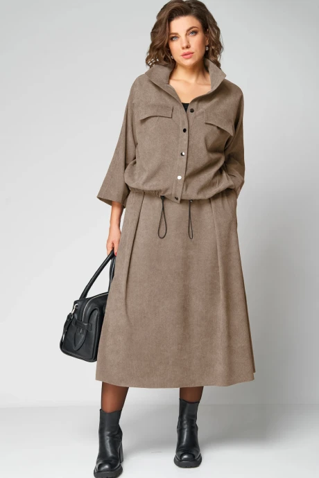 Юбочный костюм Мишель Стиль 1330 беж двойка #1