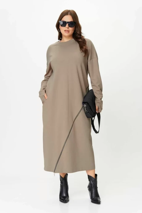 Платье SOVA 11255 серый #1