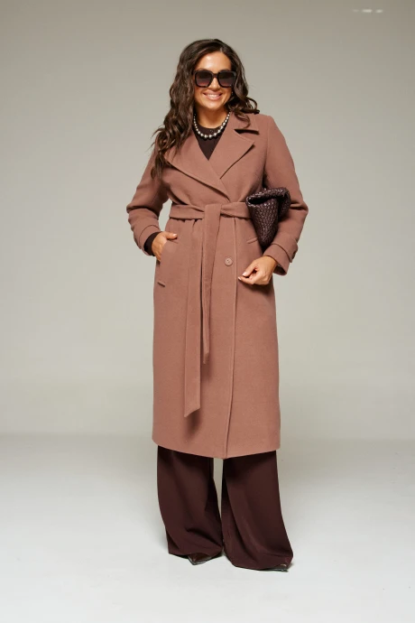 Пальто Beautiful&Free 7028 какао #1