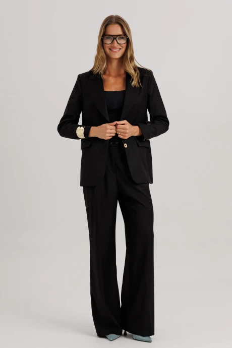 Брючный костюм Ларс Стиль 1116/5 черный двойка #1