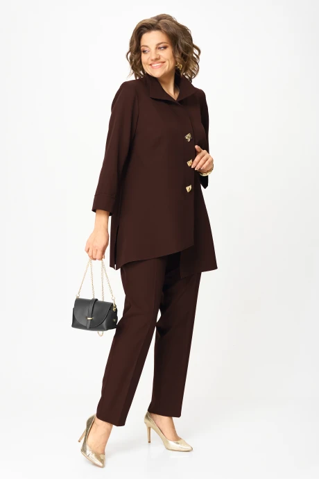 Брючный костюм Vilena Fashion 1110 шоколад двойка #1
