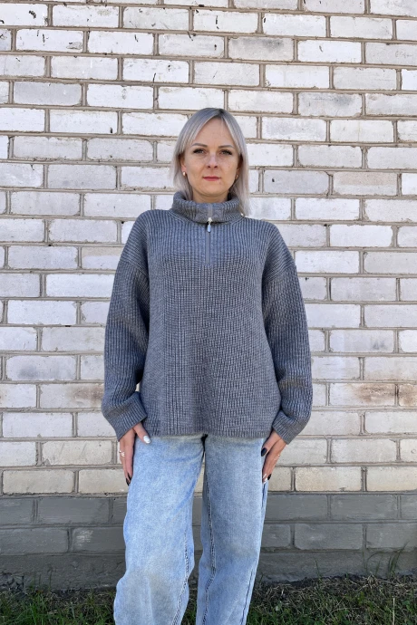 Джемпер (кофта) Romgil РВ0270-ШЕ5 серый #1