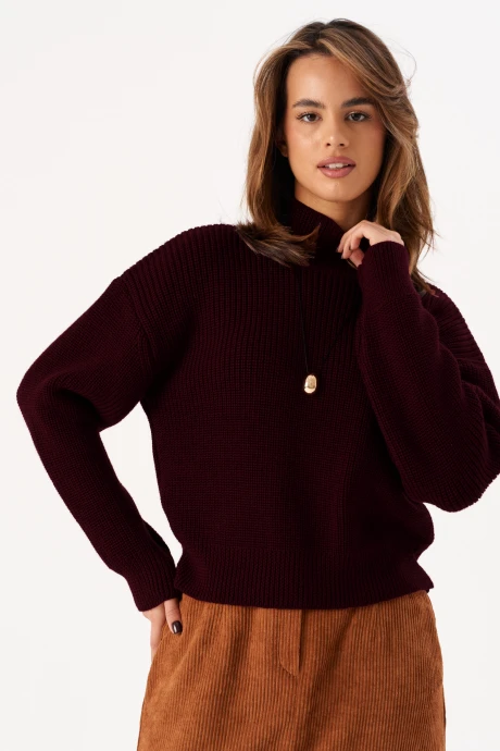 Джемпер (кофта) Romgil РВ0295-ШЕ5 ежевичный #1