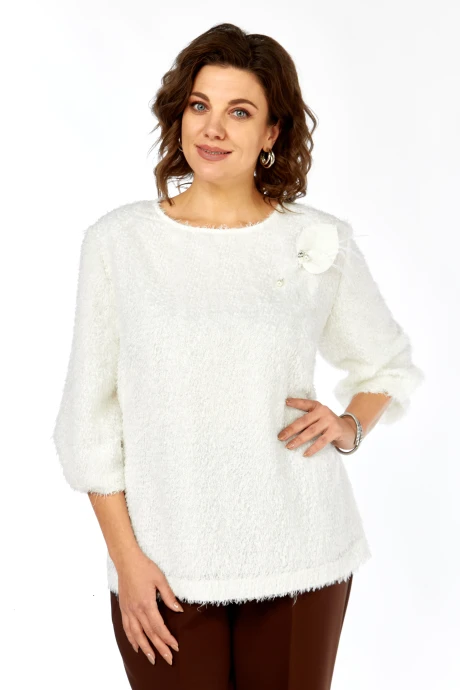 Блузка Элль-стиль 2424 а молоко #1