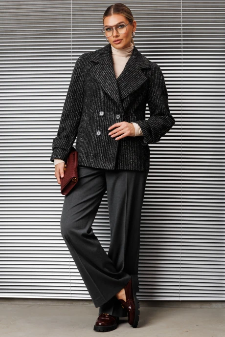 Брючный костюм Мода-Юрс 25-2777 графит #1