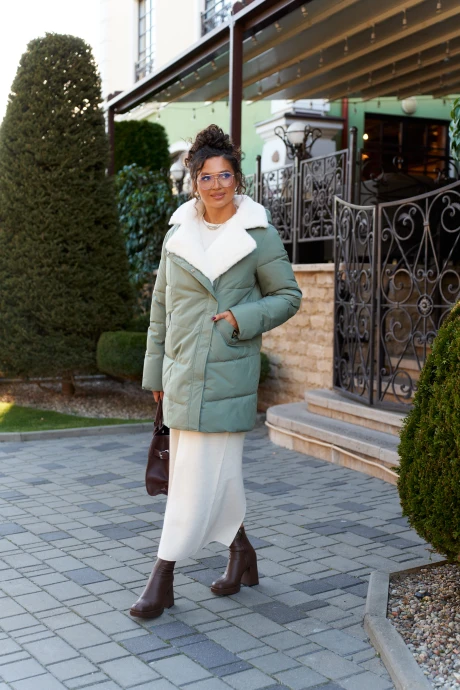 Пальто Beautiful&Free 8020 мятный #1