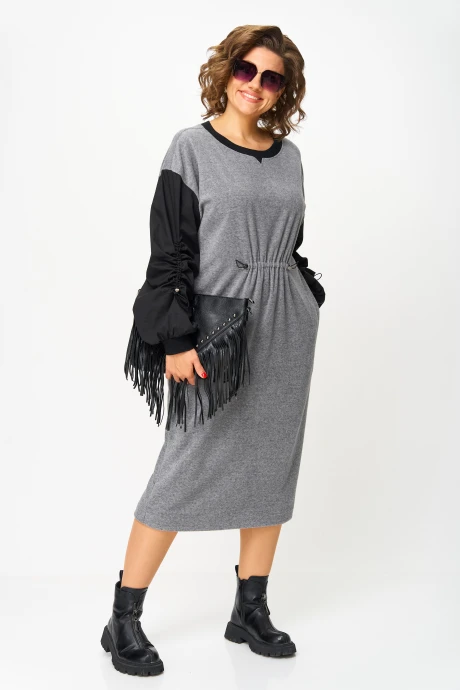 Платье Карина Делюкс 1401 серый #1