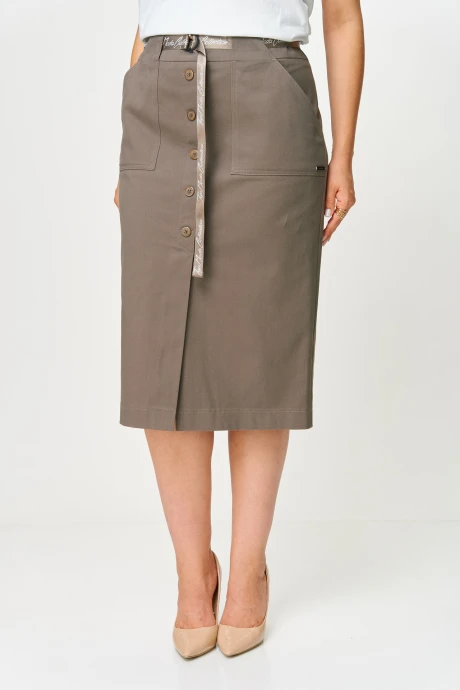 Юбка БелЭльСтиль 598 светло-коричневый #1