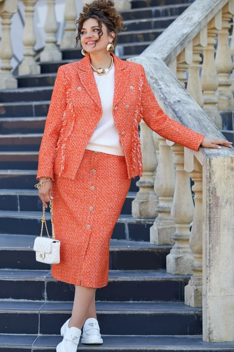 Брючный костюм Vittoria Queen 26593 оранжевый двойка #1