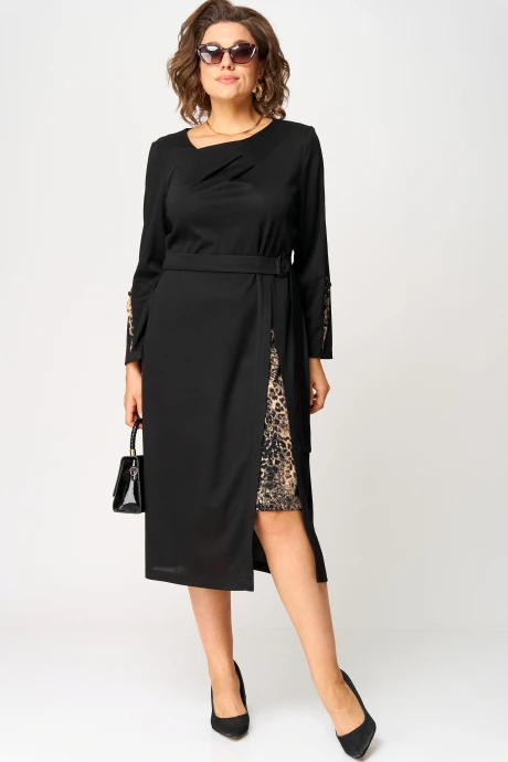 Платье EVA GRANT 7220Б принт_капучино #1