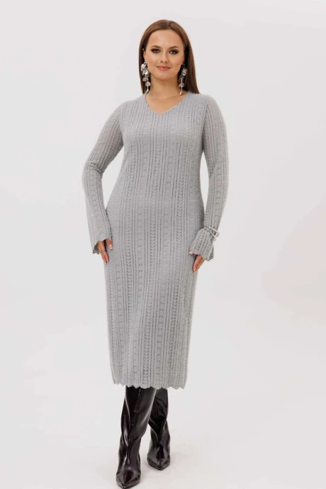 Платье MisLana 1239 серый #1