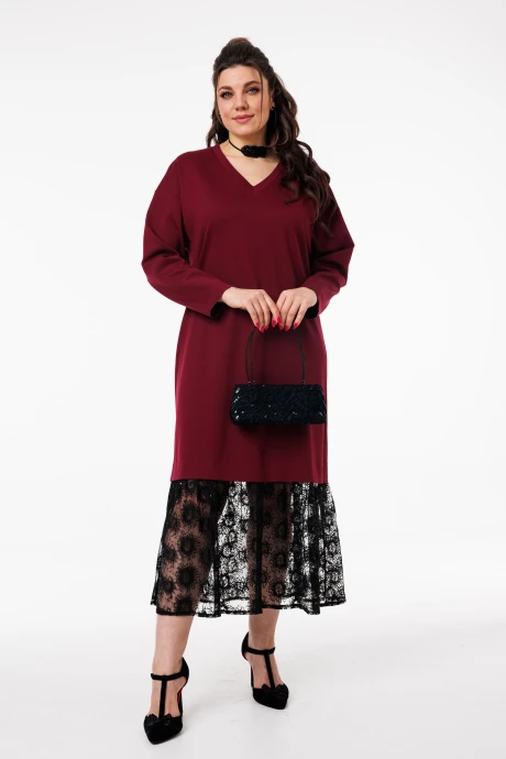 Платье Anelli 1739 Винный соблазн #1
