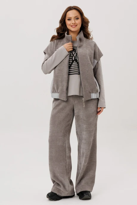 Брючный костюм INVITE 6124 серый тройка #1
