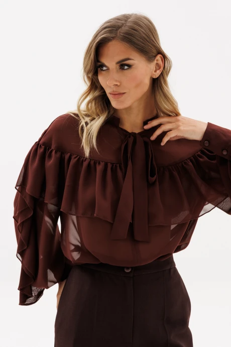 Блузка EOLA 2935 шоколад #1
