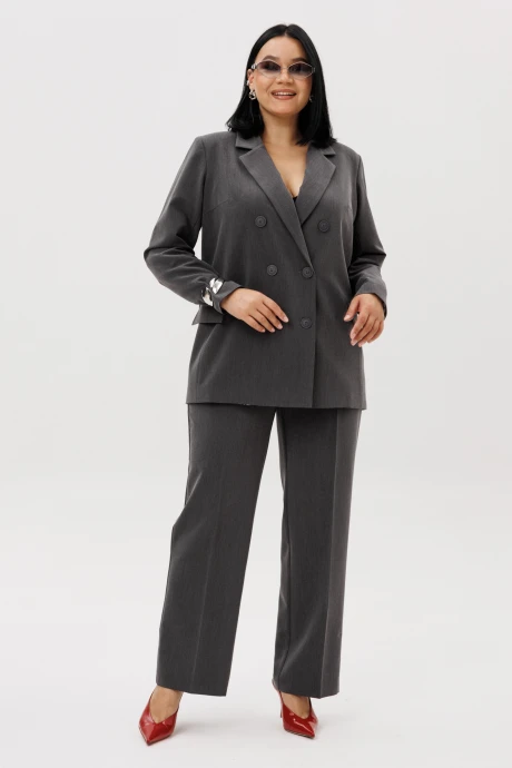 Брючный костюм Anastasia 1155.3 графит двойка #1