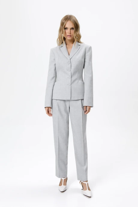 Брючный костюм PiRS 6227 светло-серый двойка #1