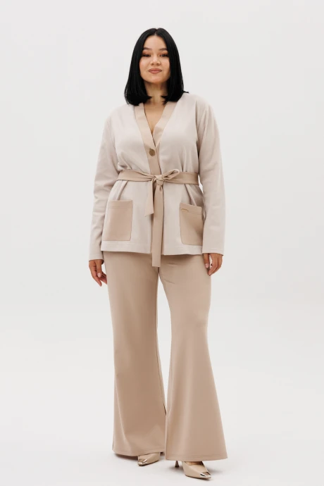 Брючный костюм Anastasia 1290 капучино двойка #1
